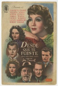 7a671 SINCE YOU WENT AWAY Spanish herald 1946 Claudette Colbert, Jennifer Jones, Temple, Barrymore!