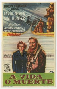 7a679 STAIRWAY TO HEAVEN Spanish herald 1952 Powell & Pressburger, Matter of Life & Death, Jano art