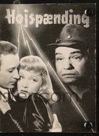 7a299 MANPOWER Danish program 1947 Edward G. Robinson, Marlene Dietrich, George Raft, Raoul Walsh!