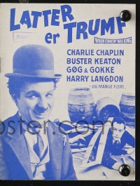 7a420 WHEN COMEDY WAS KING Danish program 1960 Charlie Chaplin, Buster Keaton, Laurel & Hardy!