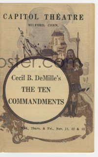 7a019 CAPITOL THEATRE herald 1925 Cecil B. DeMille's The Ten Commandments on cover & more!