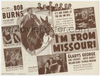 7a063 I'M FROM MISSOURI herald 1939 The Arkansas Traveler Bob Burns in a heart-warming role, rare!