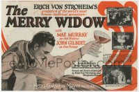 7a078 MERRY WIDOW herald 1925 Mae Murray loves prince John Gilbert, directed by Erich von Stroheim!