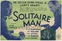 7a106 SOLITAIRE MAN herald 1933 jewel thief Herbert Marshall could even steal a lady's heart, rare!