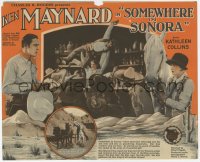 7a107 SOMEWHERE IN SONORA herald 1927 great images of cowboy hero Ken Maynard in California, rare!