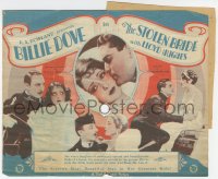 7a111 STOLEN BRIDE herald 1927 Hungarian Countess Billie Dove loves peasant Lloyd Hughes, rare!