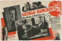 7a124 WOLF OF WALL STREET herald 1929 George Bancroft gets revenge on wife Olga Baclanova!