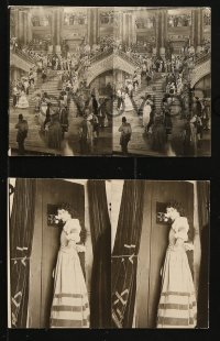 7a002 PHANTOM OF THE OPERA group of 5 stereoscopic slides 1925 Lon Chaney as Red Death, like 3D, rare!