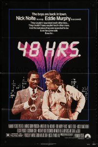 7b014 48 HRS. 1sh 1982 Nick Nolte is a cop who hates Eddie Murphy who is a convict!