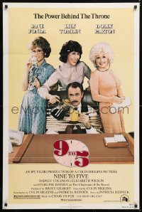 7b022 9 TO 5 1sh 1980 Dolly Parton, Jane Fonda & Lily Tomlin w/tied up Dabney Coleman!