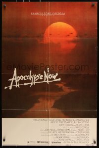 7b101 APOCALYPSE NOW advance 1sh 1979 Francis Ford Coppola, classic Bob Peak artwork!