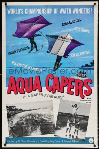 7b103 AQUA CAPERS 1sh 1960s the championship of water wonders, beach water sports, wild images!