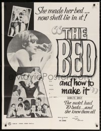 7b132 BED & HOW TO MAKE IT 1sh 1966 Francine Ashley, Judson Todd, Patricia McNair, Barbara Kemp!