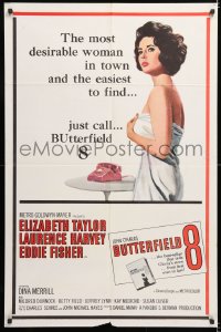 7b195 BUTTERFIELD 8 1sh 1960 call girl Elizabeth Taylor is the most desirable and easiest to find!