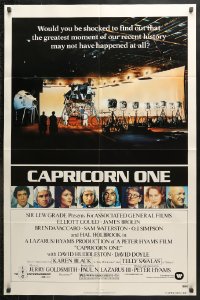7b198 CAPRICORN ONE 1sh 1978 Elliott Gould, O.J. Simpson, the $30 billion dollar hoax!