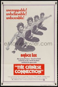 7b212 CHINESE CONNECTION 1sh 1973 kung fu master Bruce Lee is back to kick you apart!