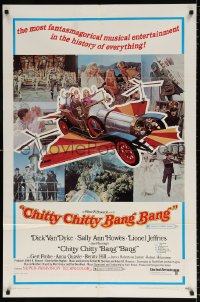 7b215 CHITTY CHITTY BANG BANG style B 1sh 1969 Dick Van Dyke, Sally Ann Howes, artwork of flying car