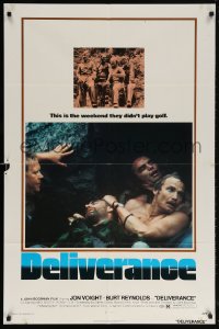 7b270 DELIVERANCE 1sh 1972 Jon Voight, Burt Reynolds, Ned Beatty, John Boorman classic!