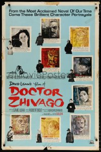 7b293 DOCTOR ZHIVAGO style C 1sh 1965 Omar Sharif, Julie Christie, David Lean epic, Piotrowski art!