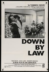7b299 DOWN BY LAW 1sh 1986 Jarmusch, Roberto Benigni, Tom Waits, John Lurie & Nicoletta Braschi!