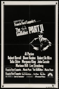 7b412 GODFATHER PART II 1sh 1974 Al Pacino in Francis Ford Coppola classic sequel!