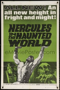 7b447 HERCULES IN THE HAUNTED WORLD 1sh 1964 Mario Bava, an all new height in fright & might!