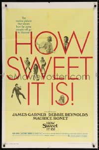 7b471 HOW SWEET IT IS 1sh 1968 Jerry Paris, James Garner, Debbie Reynolds, Maurice Ronet