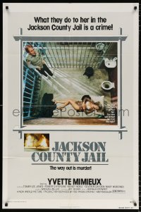 7b534 JACKSON COUNTY JAIL 1sh 1976 what they did to Yvette Mimieux in jail is a crime!