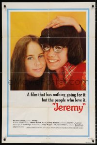7b542 JEREMY 1sh 1973 Robby Benson, a film that has nothing going for it but the people who love it!