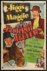 7b546 JIGGS & MAGGIE IN JACKPOT JITTERS 1sh 1949 George McManus, Renie Riano, Joe Yule!