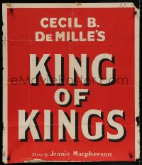 7b568 KING OF KINGS 1sh R1930s Cecil B. DeMille silent Biblical epic, the picture of pictures!