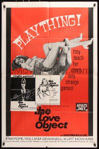 7b615 LOVE OBJECT 1sh 1969 they teach sexy plaything Kim Pope some very strange games!