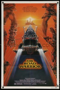 7b625 MAD MAX 2: THE ROAD WARRIOR 1sh 1982 Mel Gibson in the title role, great art by Commander!