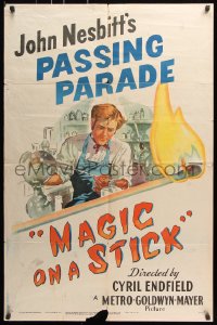 7b634 MAGIC ON A STICK 1sh 1946 Cy Endfield, Passing Parade, inventor of the friction match!