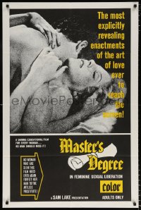 7b651 MASTER'S DEGREE IN FEMININE SEXUAL LIBERATION 1sh 1970 daring educational film for every woman!