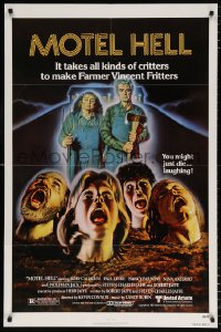 7b675 MOTEL HELL 1sh 1980 it takes all kinds of critters to make Farmer Vincent Fritters!
