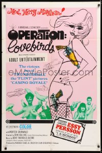 7b725 OPERATION LOVEBIRDS 1sh 1967 Sla forst, Frede!, Grunwald, very sexy Essy Persson!