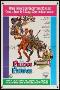 7b763 PRINCE & THE PAUPER 1sh 1969 Childhood Productions, cool JackThurston art!