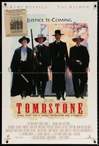 7b928 TOMBSTONE DS 1sh 1993 Kurt Russell as Wyatt Earp, Val Kilmer as Doc Holliday