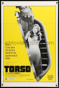 7b932 TORSO 1sh 1973 directed by Sergio Martino, sexy Suzy Kendall, bizarre psychosexual minds!