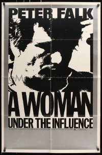 7b986 WOMAN UNDER THE INFLUENCE 1sh 1974 John Cassavetes, close-up of Peter Falk!