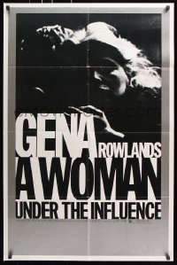 7b985 WOMAN UNDER THE INFLUENCE 1sh 1974 John Cassavetes, close-up of Gena Rowlands!