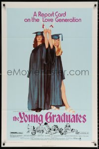 7b997 YOUNG GRADUATES 1sh 1971 Patricia Wymer, teen rebels proudly displaying diplomas!