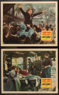 7c778 CALL OF THE WILD 2 LCs R1943 Clark Gable, Loretta Young & Frank Conroy in Jack London story