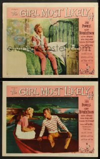 7c827 GIRL MOST LIKELY 2 LCs 1957 great images of gorgeous Jane Powell, Keith Andes!