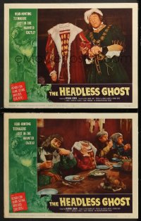 7c842 HEADLESS GHOST 2 LCs 1959 head-hunting teenagers lost in the haunted castle!