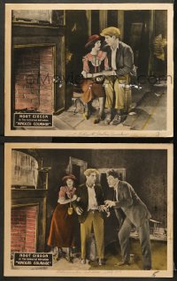 7c865 KINDLED COURAGE 2 LCs 1923 Hoot Gibson, Beatrice Burnham, Harold Goodwin, Harry Tenbrook!