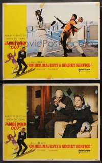 7c911 ON HER MAJESTY'S SECRET SERVICE 2 LCs 1969 George Lazenby's only appearance as James Bond!