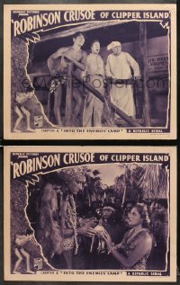 7c929 ROBINSON CRUSOE OF CLIPPER ISLAND 2 chapter 4 LCs 1936 Alaskan Ray Mala in Republic serial!