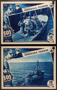 7c964 SOS COAST GUARD 2 chapter 7 LCs 1937 art of Bela Lugosi in border, Republic sci-fi serial!